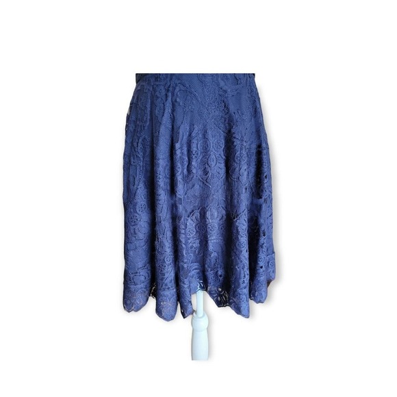 BB Dakota‎ Women's Rihanna Open Back Lace Mini Dress Size 2 Navy Blue - Picture 10 of 10